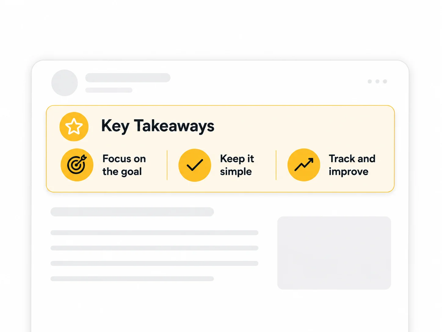 Key takeaways Key takeaways